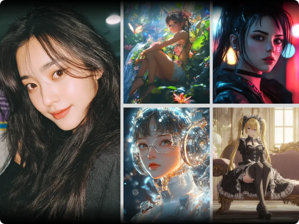 Girl AI Use Cases - Social avatars, UGC content, product visuals and marketing creatives